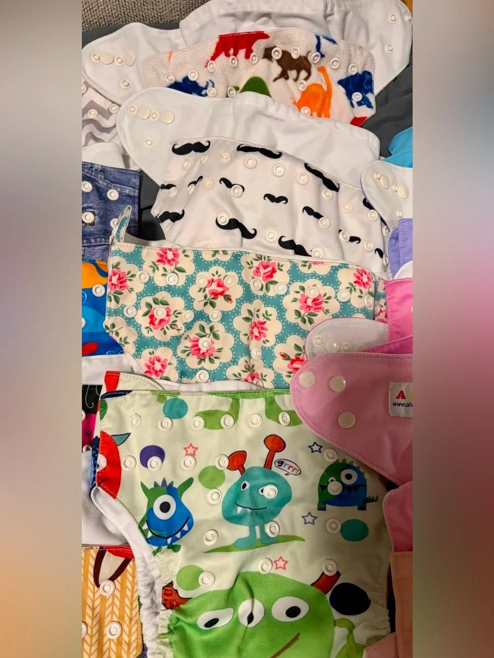 Alva reusable cloth diaper bundle